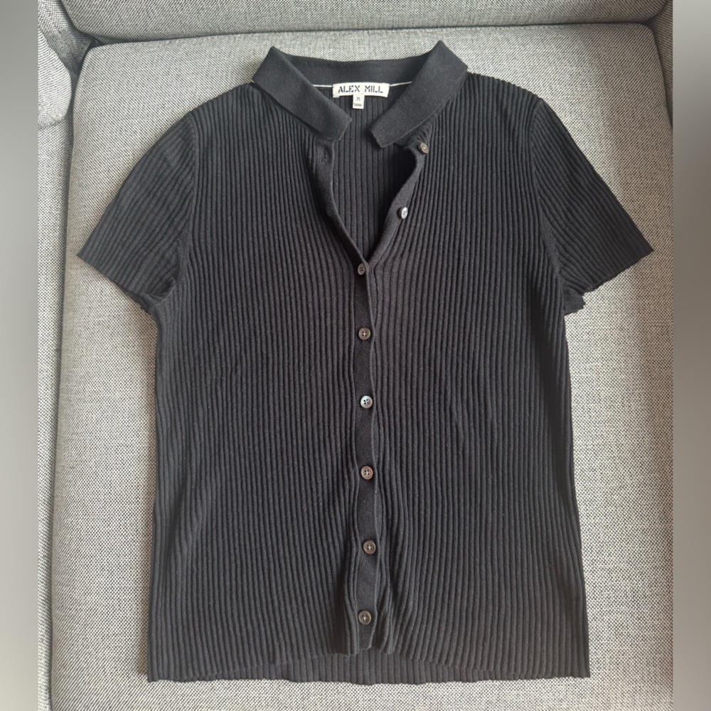 Alex Mill Suzanne Ribbed Polo